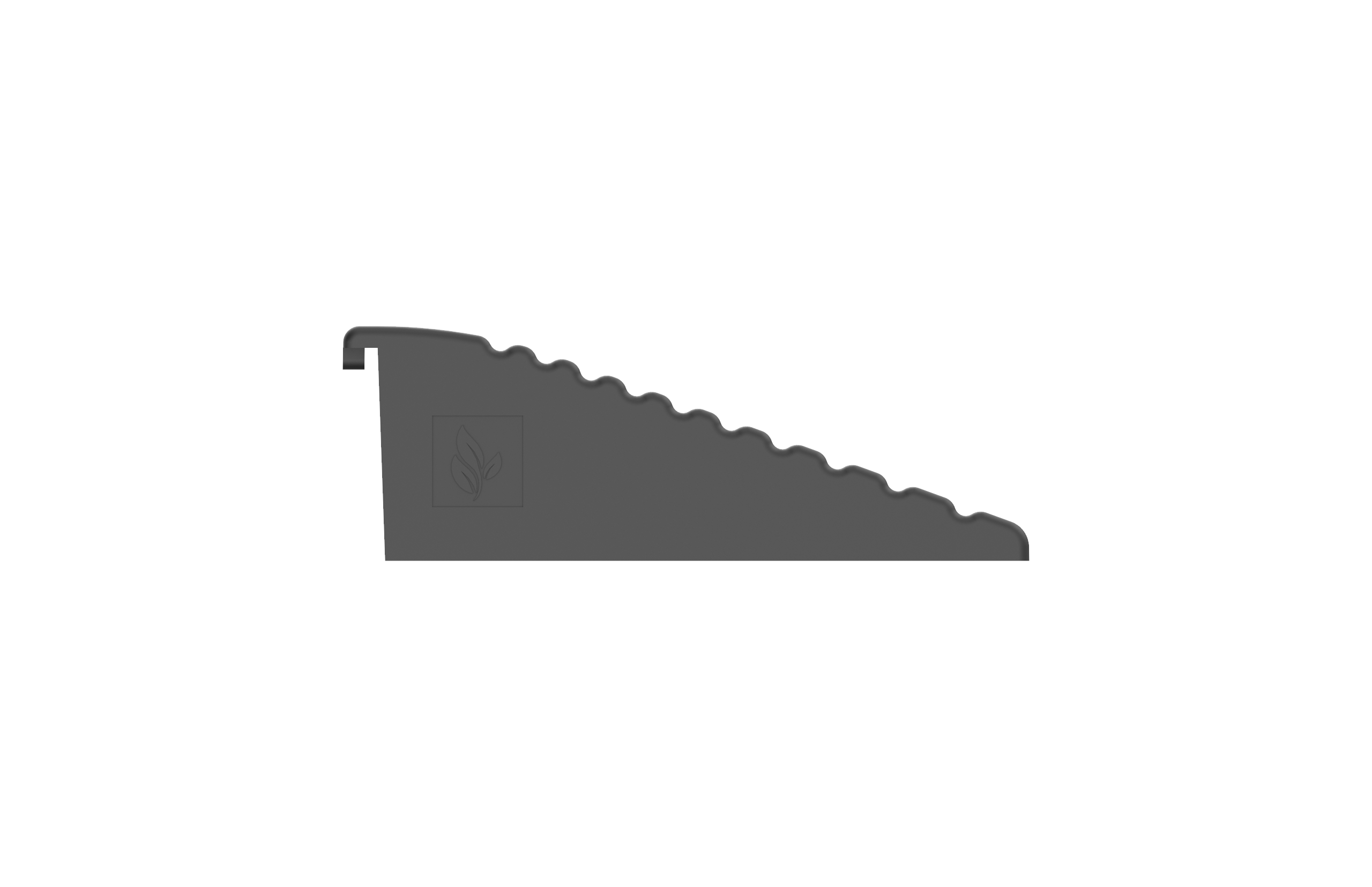 Side view of how IBRAN-V ramps for gravel grids connect