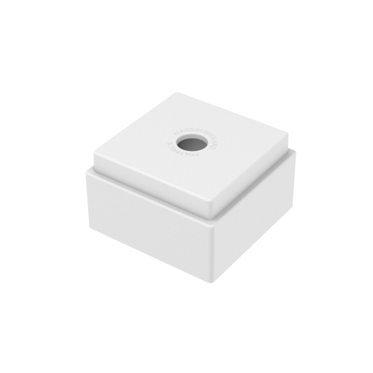 White single PolyBrick plastic building block