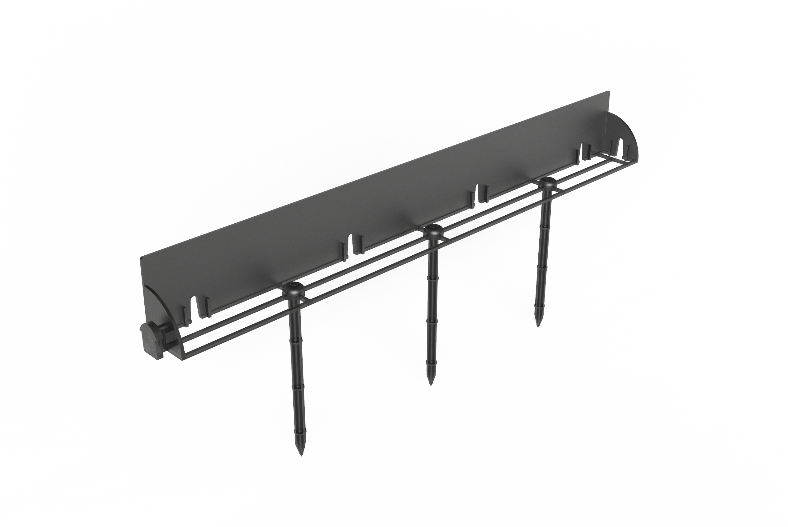 Lawn edging with anchor pegs